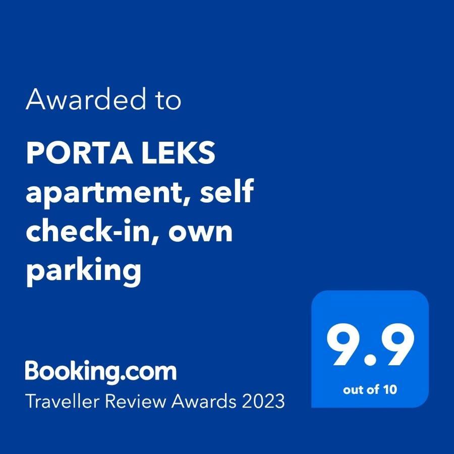 Porta Leks Apartment, Self Check-In, Own Parking Skopje Exteriér fotografie